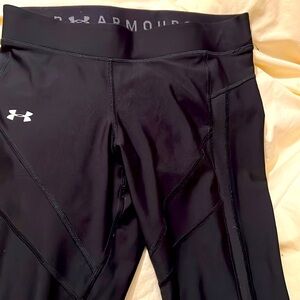 Under‎ Armour Women's Size Medium Black Compression Capri Leggings Activewear